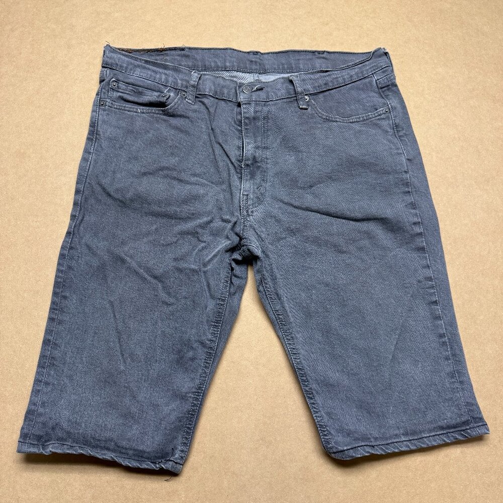 Levi's‎ 511 Denim Shorts Mens 40 Gray Cotton Stretch Slim Fit Outdoor Mid Rise